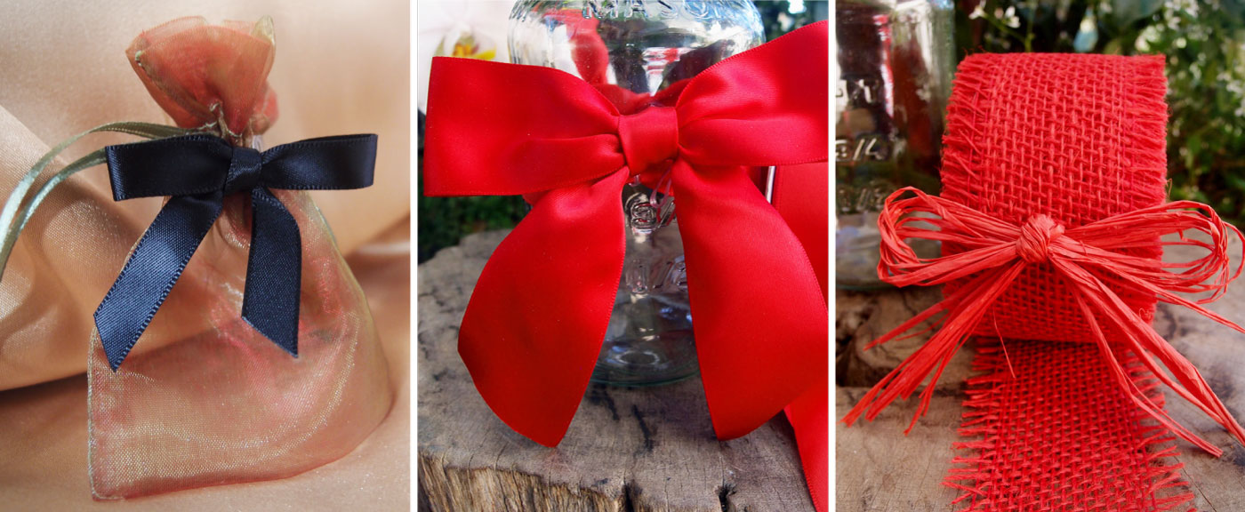 Harvest Import Wholesale pretied bows, pull bow rolls and