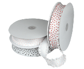 Polka Dot Ruffled Ribbon
