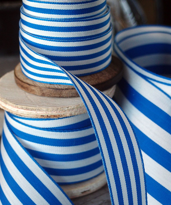 Blue Striped Ribbon