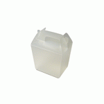 White Frosted PP Mini Favor Box with Gabled Handle - 144 pc/case