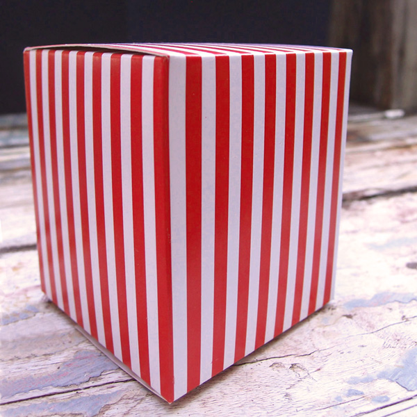 Striped Paper Box