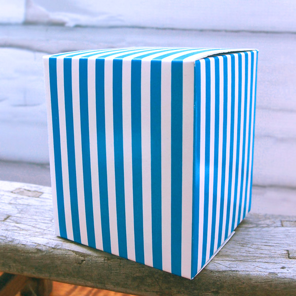 Striped Paper Box