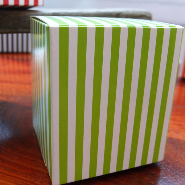 Striped Paper Box