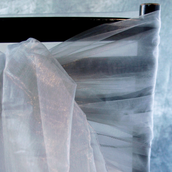 Silver Organza Sheet