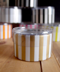 Cylinder Striped Favor Box - Inner cases: 144pcs Master cases: 432pcs