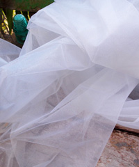 White Two-tone Organza Sheet