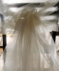 Ivory Two-tone Organza Sheet