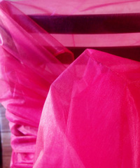 Fushia Two-tone Organza Sheet