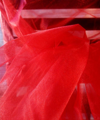 Red Two-tone Organza Sheet