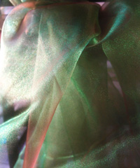 Green/Red Two-tone Organza Sheet