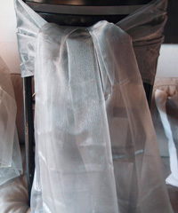 Silver Two-tone Organza Sheet