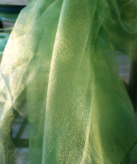 Lime Green Two-tone Organza Sheet