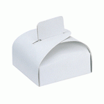 Mini White Kraft Paper -Tab Clasp Favor Box