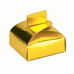 Mini Gold Metallic Tab Clasp Favor Box