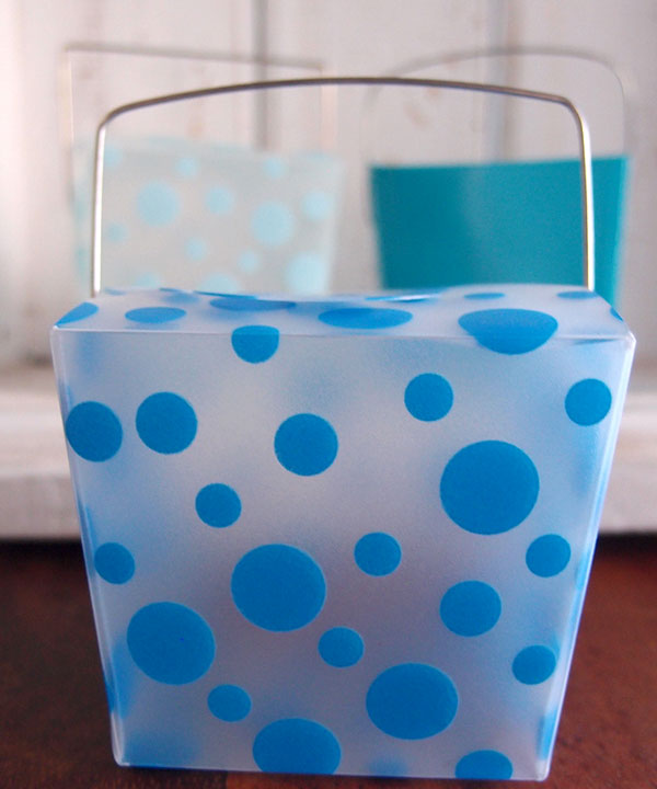 Polka Dot Take Out Boxes