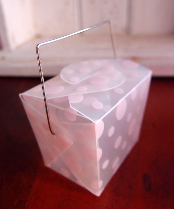 Polka Dot Take Out Boxes