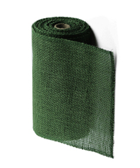 Moss Green Jute Burlap Ribbon - 9" x 10Y Individually packed. 3 pcs minimum.