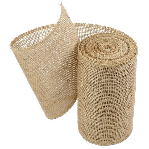 Natural Burlap Jute Ribbon 6"