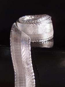 Metallic Satin and Sheer Wired Ribbon