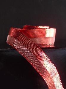 Metallic Satin and Sheer Wired Ribbon