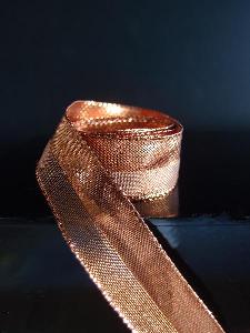 Metallic Satin and Sheer Wired Ribbon