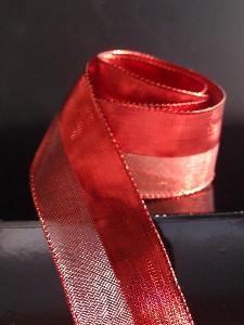 Metallic Satin and Sheer Wired Ribbon