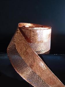 Metallic Satin and Sheer Wired Ribbon