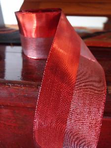 Metallic Satin and Sheer Wired Ribbon