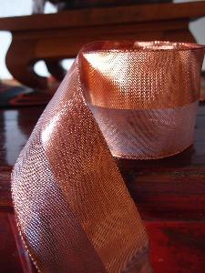 Metallic Satin and Sheer Wired Ribbon