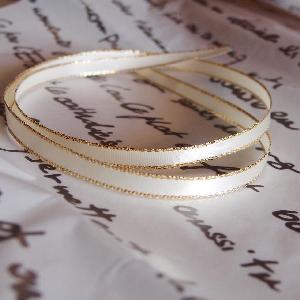 Ivory w/ Gold Edge