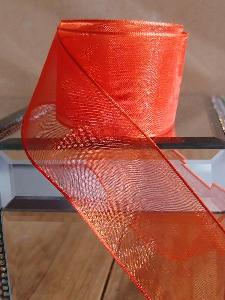 Autumn Sheer Ribbon with Wired Edge