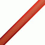 Red Sheer with Satin Monofilament Edge