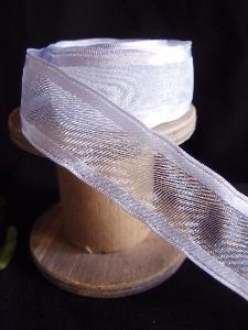 Iris Sheer Ribbon with Satin Wired Edge