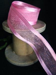 Azalea Sheer Ribbon with Satin Wired Edge