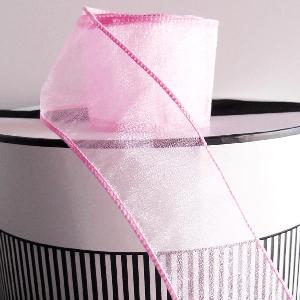 Pink Organza Ribbon - 2 1/2" x 50Y