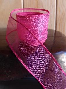 Hot Pink Organza Ribbon