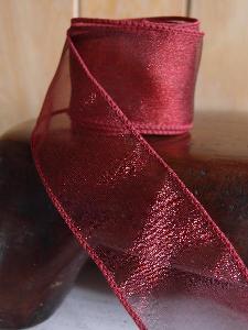 Burgundy Organza Ribbon