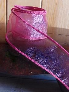 Fuchsia Organza Ribbon