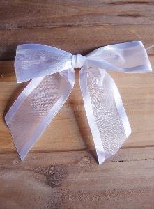 White Organza Pre-Tied Bows