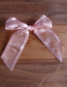 Pink Organza Pre-Tied Bows