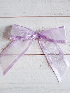 Lavender Organza Pre-Tied Bows