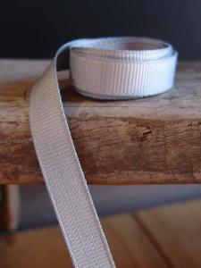 Silver Grosgrain Ribbon 3/8"