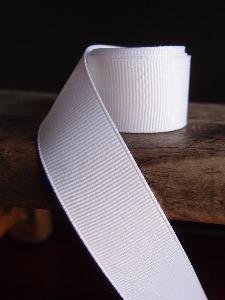 White Grosgrain Ribbon 7/8"