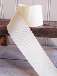 Ivory Grosgrain Ribbon 1.5"