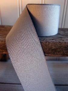 Silver Grosgrain Ribbon 1.5"