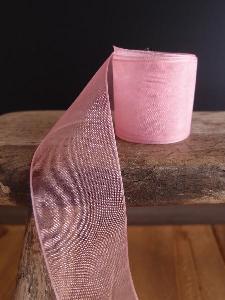 Mauve Sheer Ribbon with Monofilament Edge