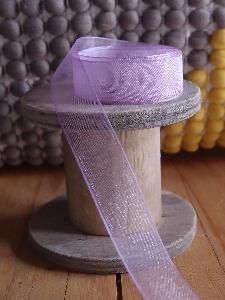 Lavender Sheer Ribbon with Monofilament Edge