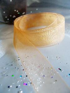 Dijon Sheer Ribbon with Monofilament Edge