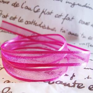 Fuchsia Sheer with Satin Monofilament Edge