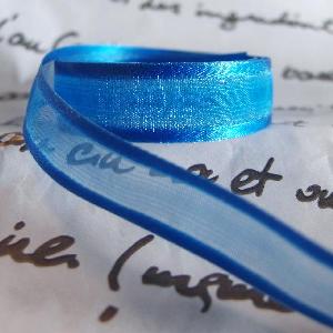 Royal Blue Sheer with Satin Monofilament Edge